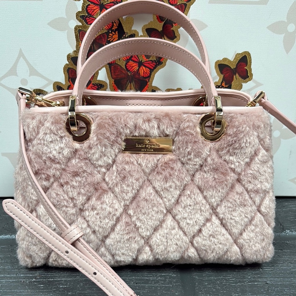 Kate Spade Carey Faux Fur Quilted Bag - Picture 3 of 12
